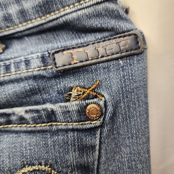 Cowgirl Tuff Co Womens Wide Leg Distressed Jeans Size 28 x 33 - Picture 9 of 13